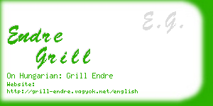 endre grill business card